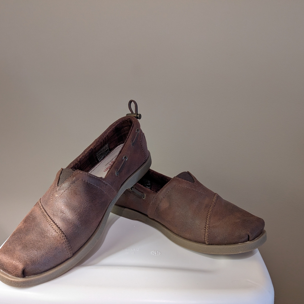 Women's Bob's Skechers Brown Memory Foam  Slip-On Shoes